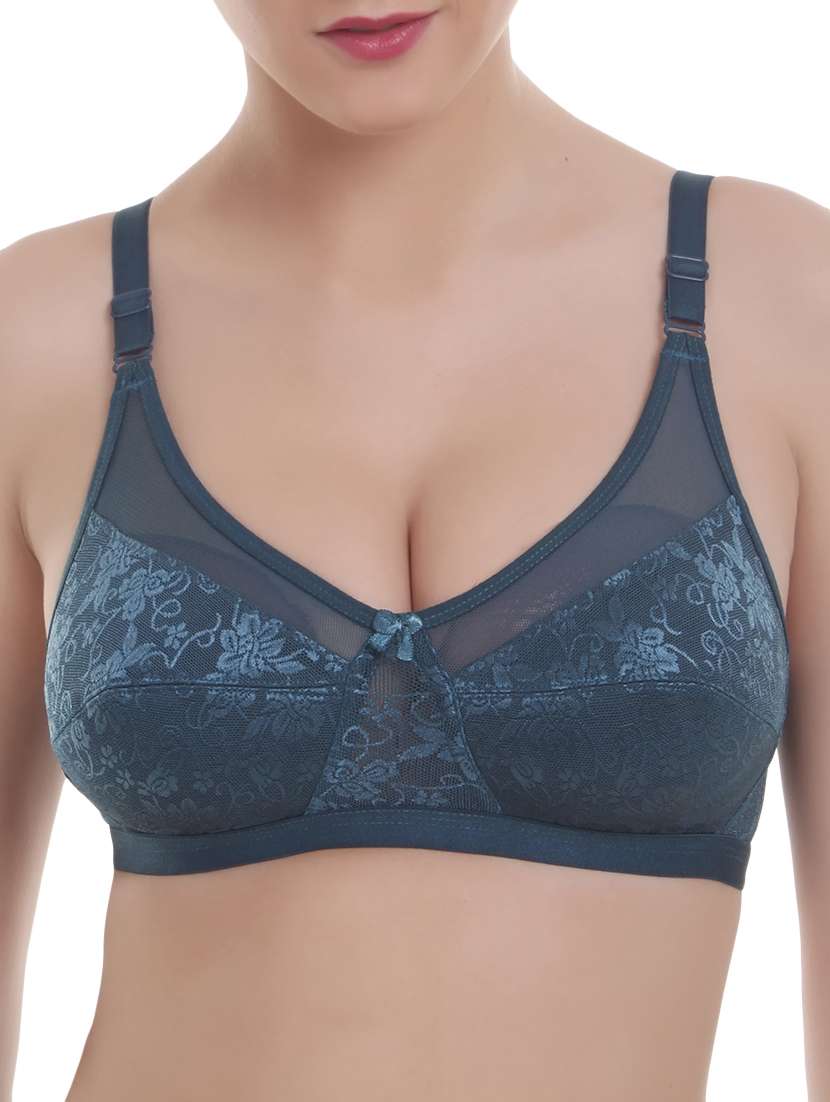 bow patch mesh panel bra