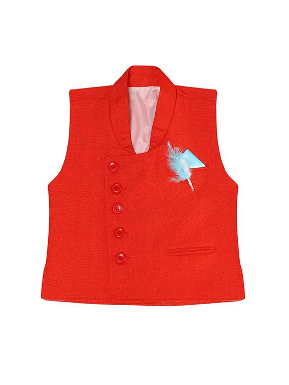 orange jute waistcoat