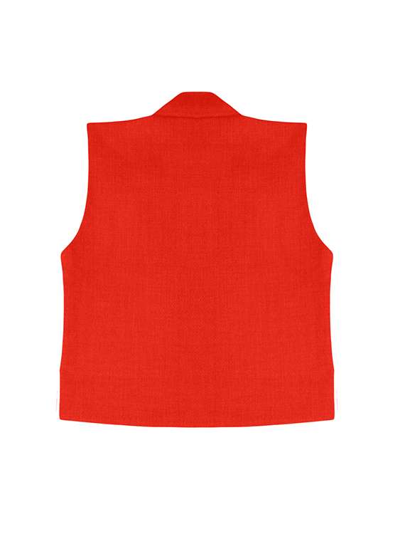 orange jute waistcoat - 16184672 - Standard Image - 1