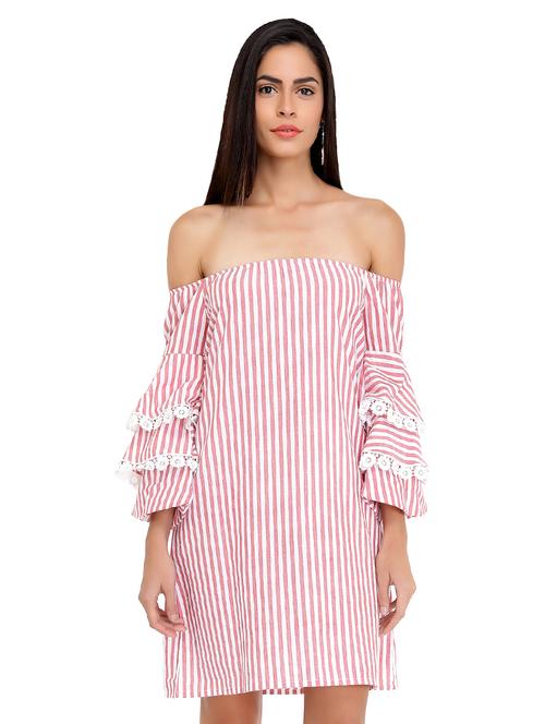 women's shift striped dress - 16184947 -  Standard Image - 0