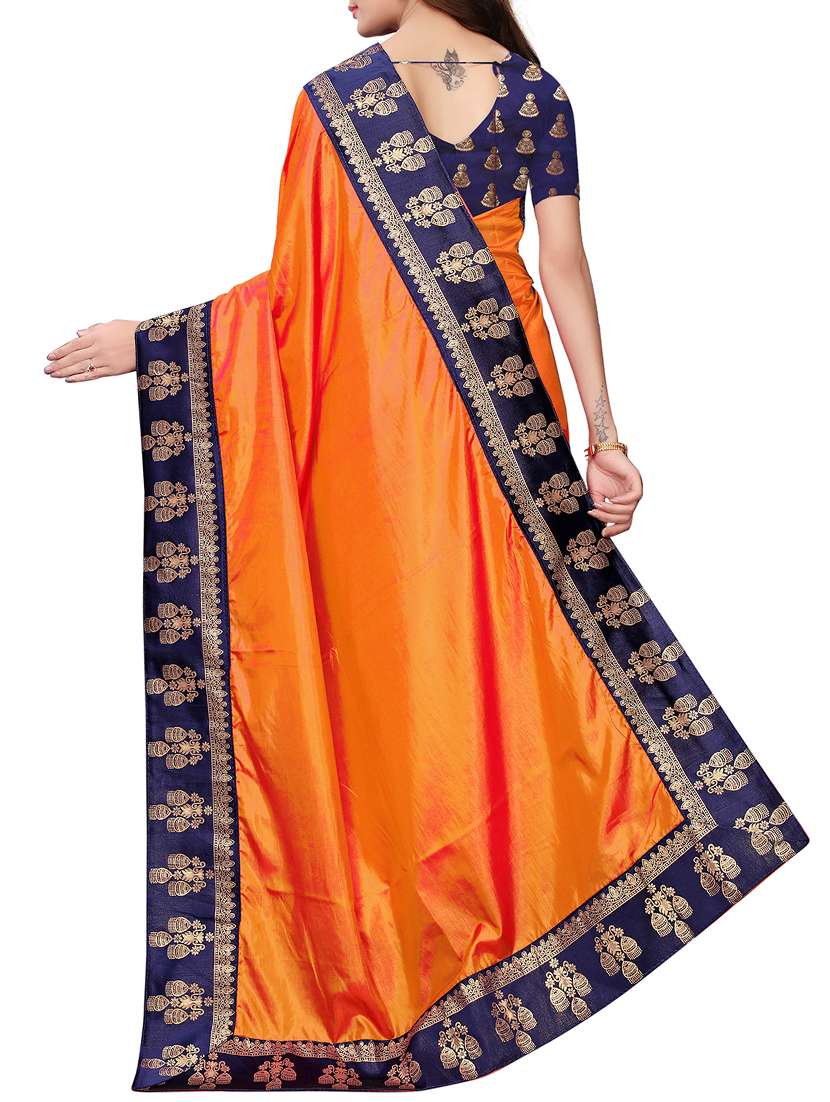 ethnic motif embroidered saree - 16186716 -  Standard Image - 1