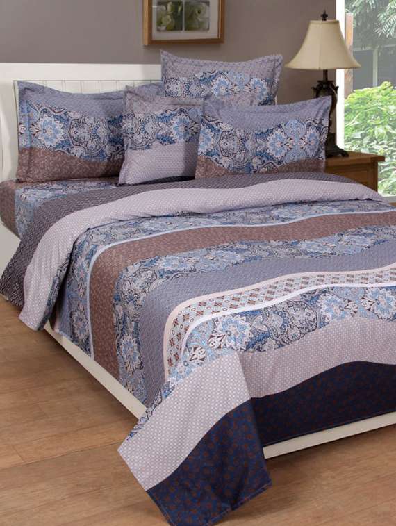 pure cotton double bedsheet with 2 pillow covers