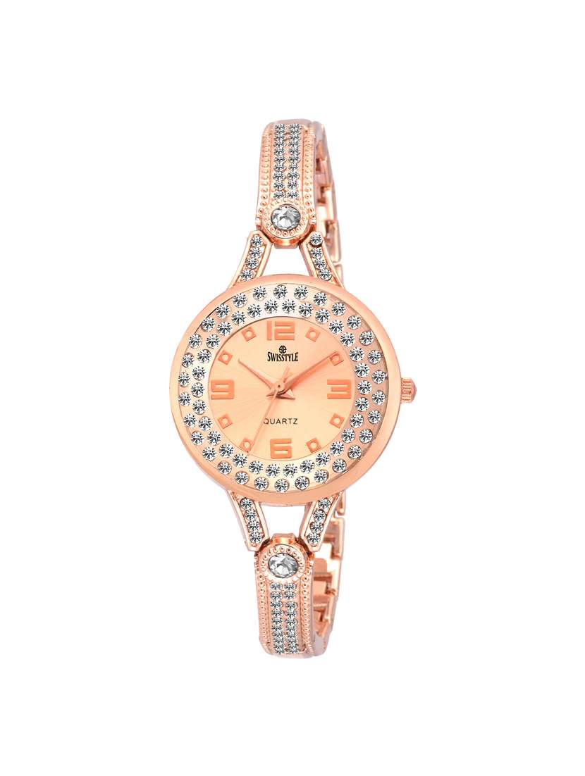 metal strap analog watch (ss-lr078)