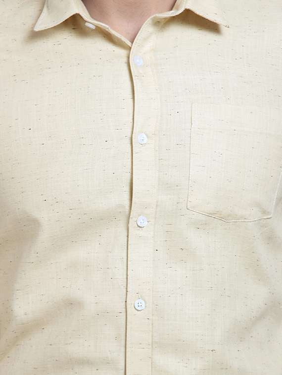 mens solids formal shirt - 16190405 - Standard Image - 4