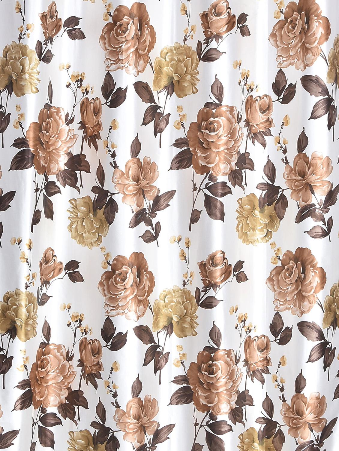 set of 2 blossom curtains - window, 5 feet, brown - 16197743 -  Standard Image - 1
