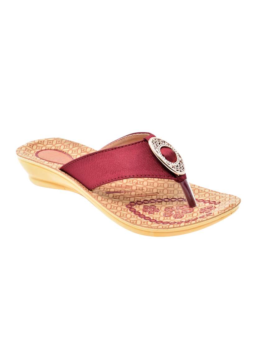 red toe separator flip flops