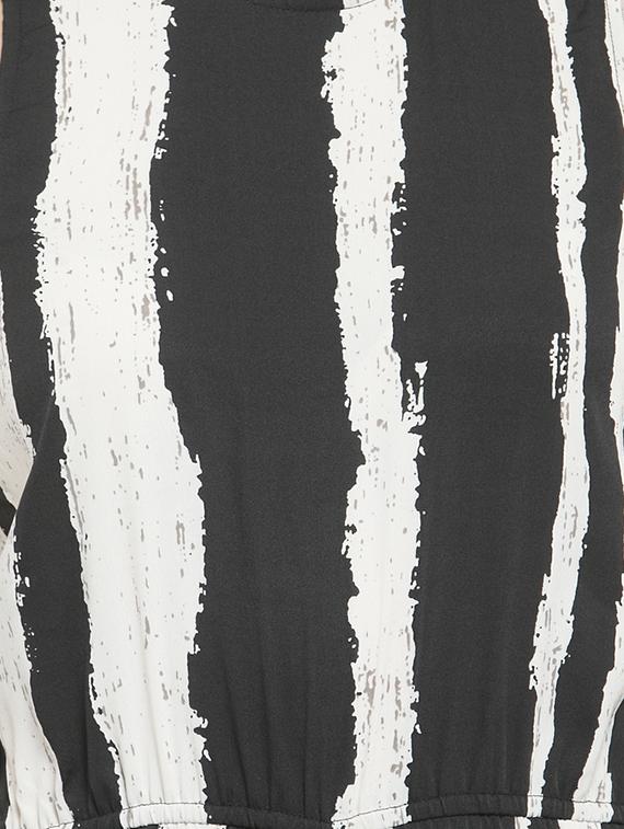 frill trim striped romper - 16201017 - Standard Image - 4
