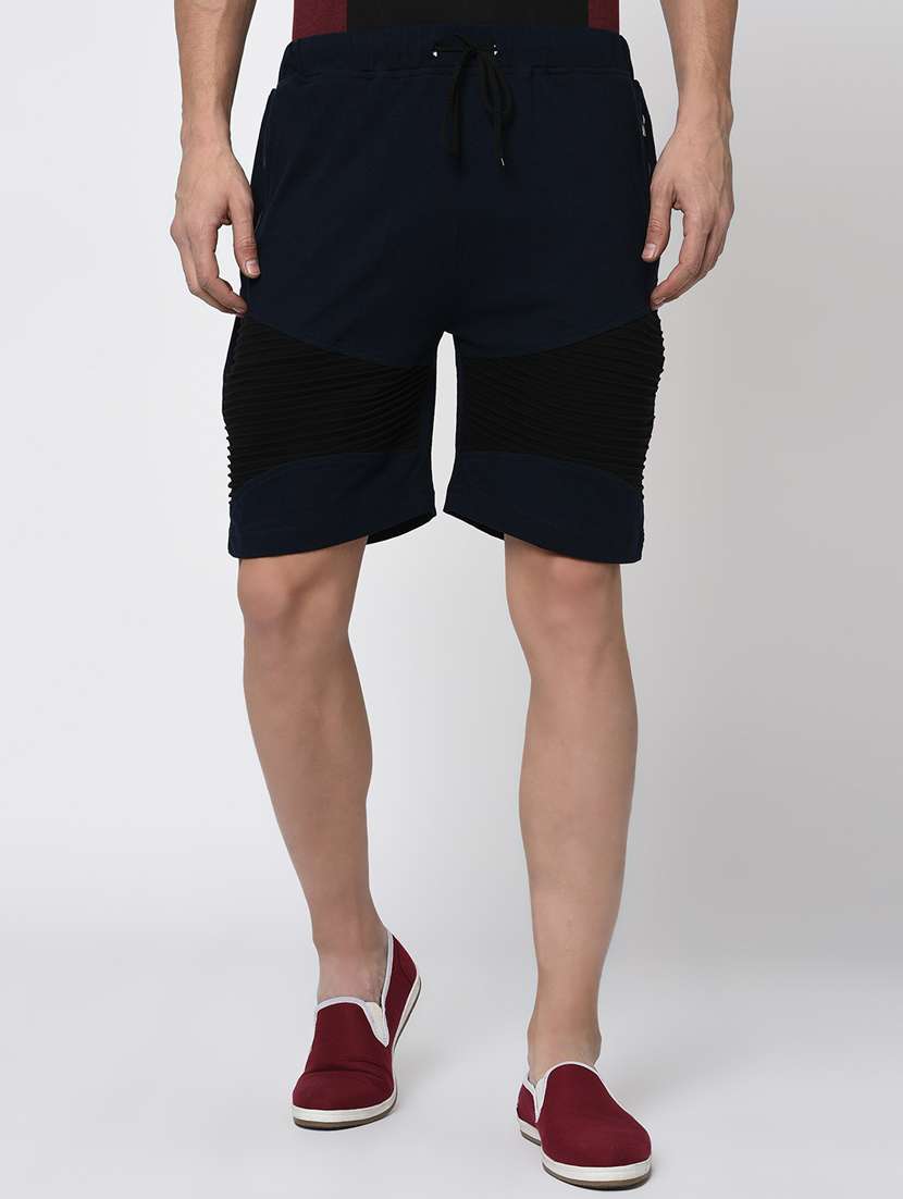 navy blue cotton shorts