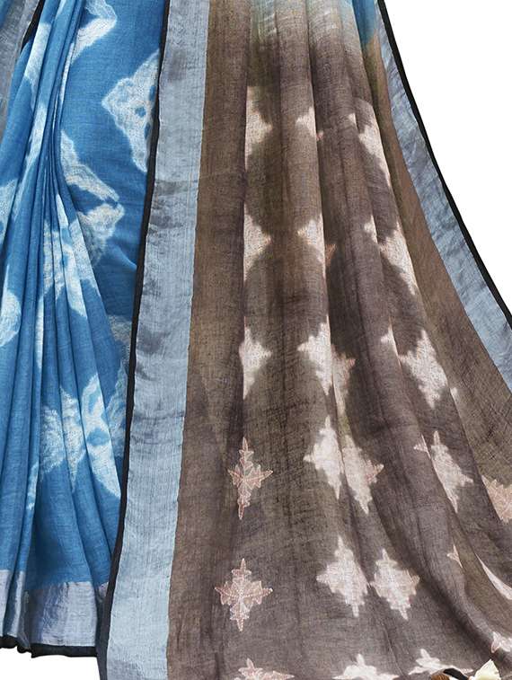 ethnic motifs woven saree with blouse - 16202173 -  Standard Image - 1