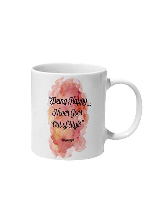 being happy never goes out of style lilly pulitzer ceramic mug