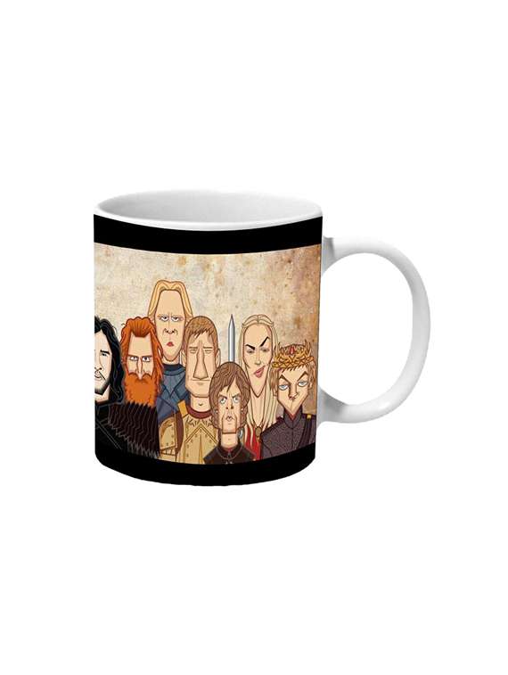 game of thrones chracter spoof ceramic mug
