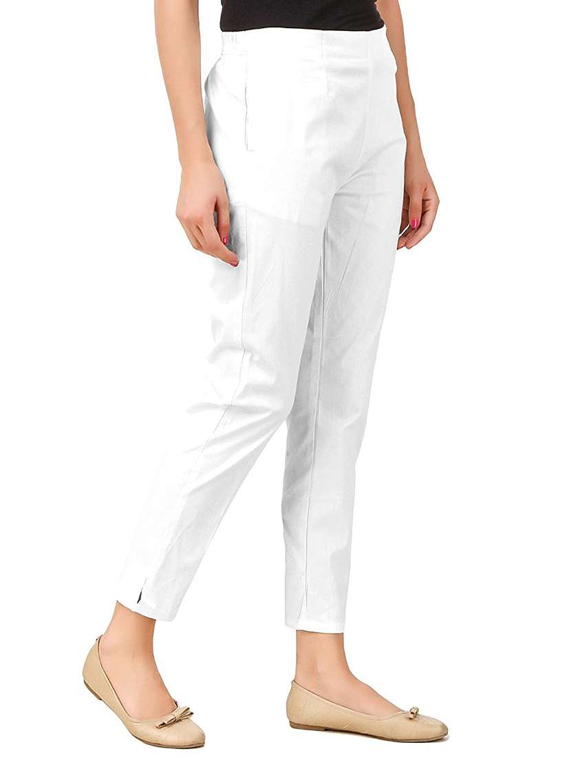 slim fit ankle length trouser - 16206816 -  Standard Image - 1