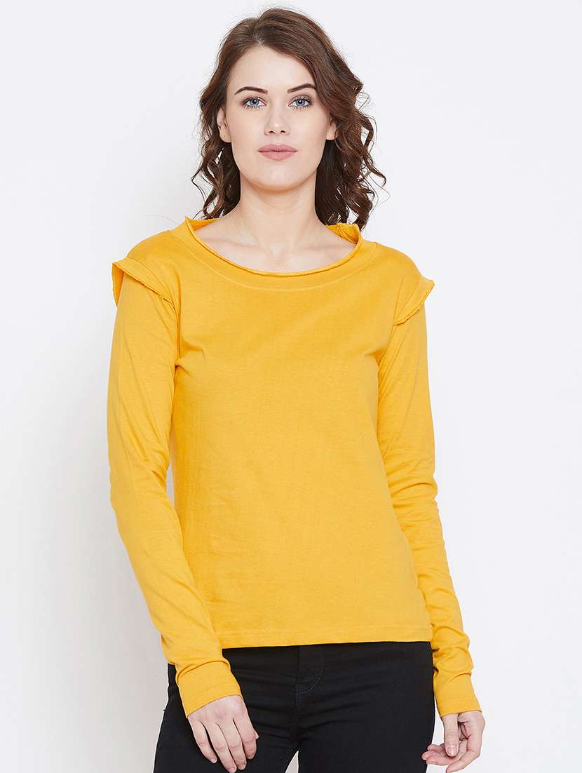 long sleeved solid tee