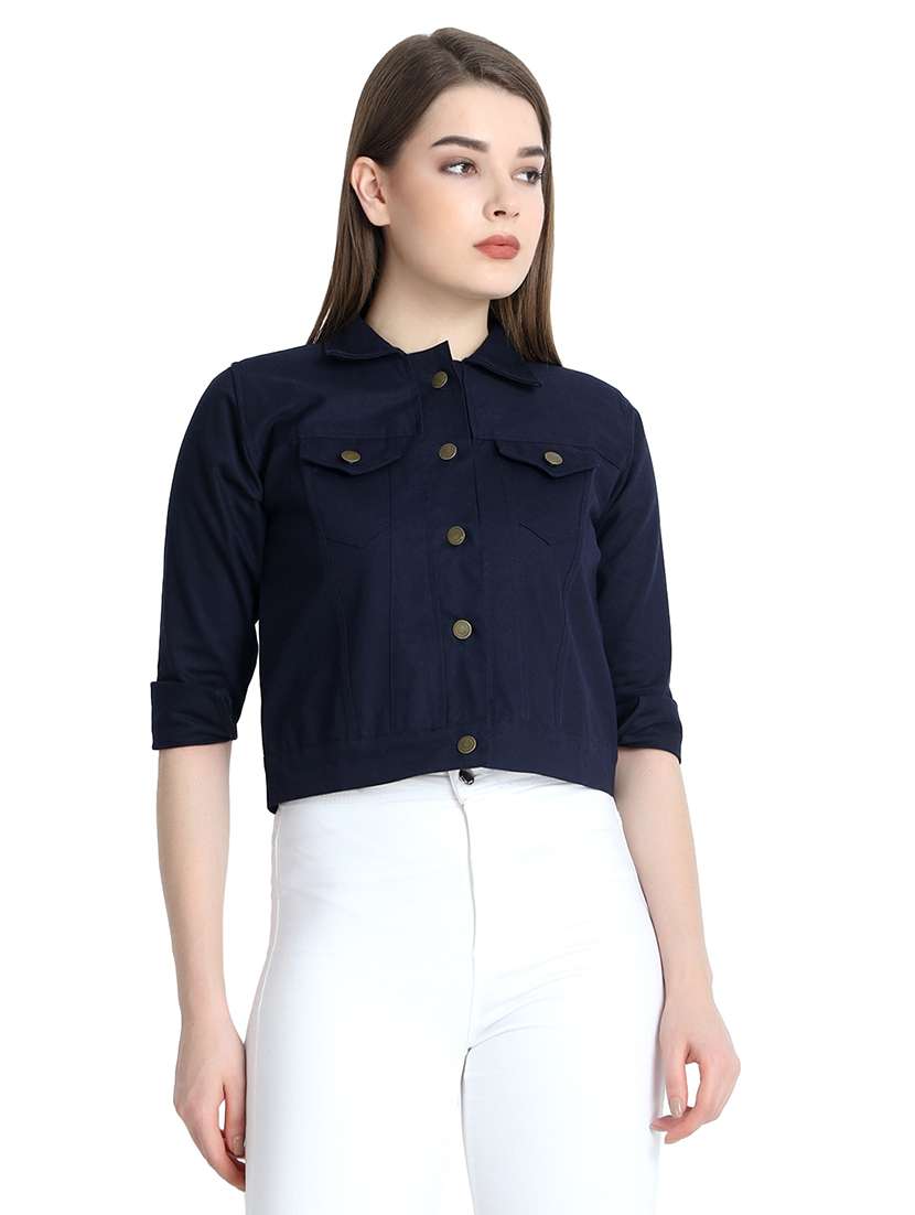 roll up sleeved pocket patch jacket