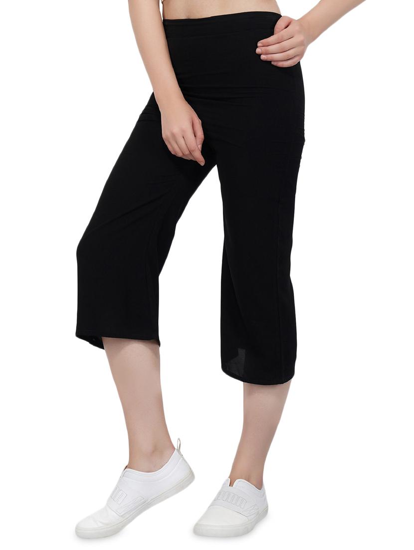 high rise solid culotte - 16208532 - Standard Image - 1