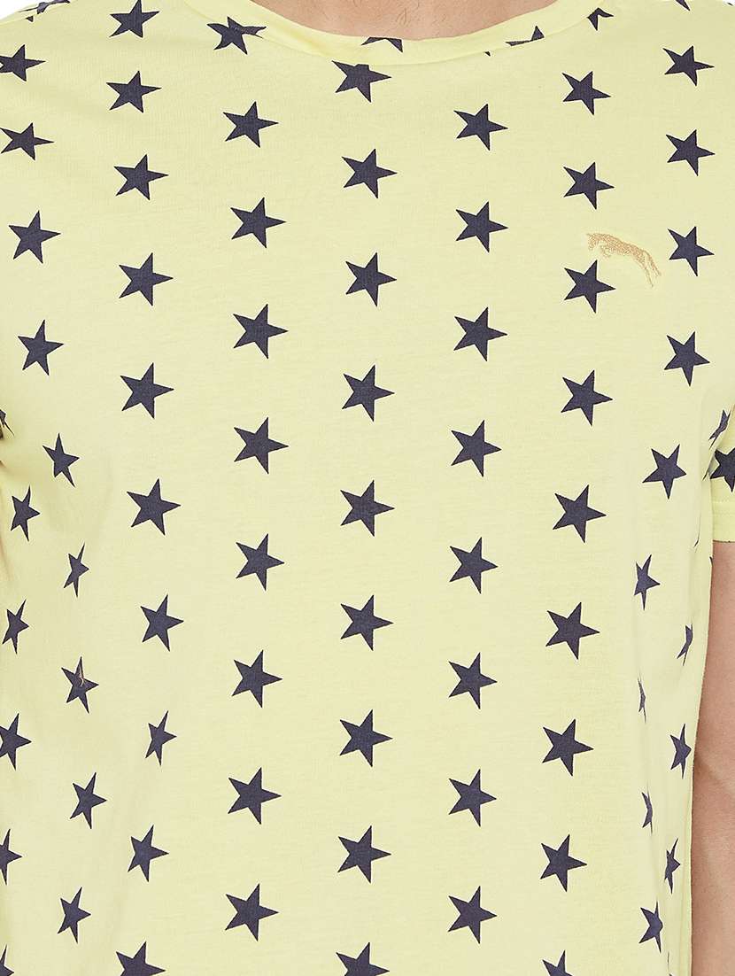 yellow all over print t-shirt - 16214508 -  Standard Image - 4