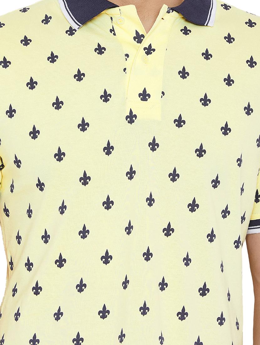 yellow all over print t-shirt - 16214510 - Standard Image - 4