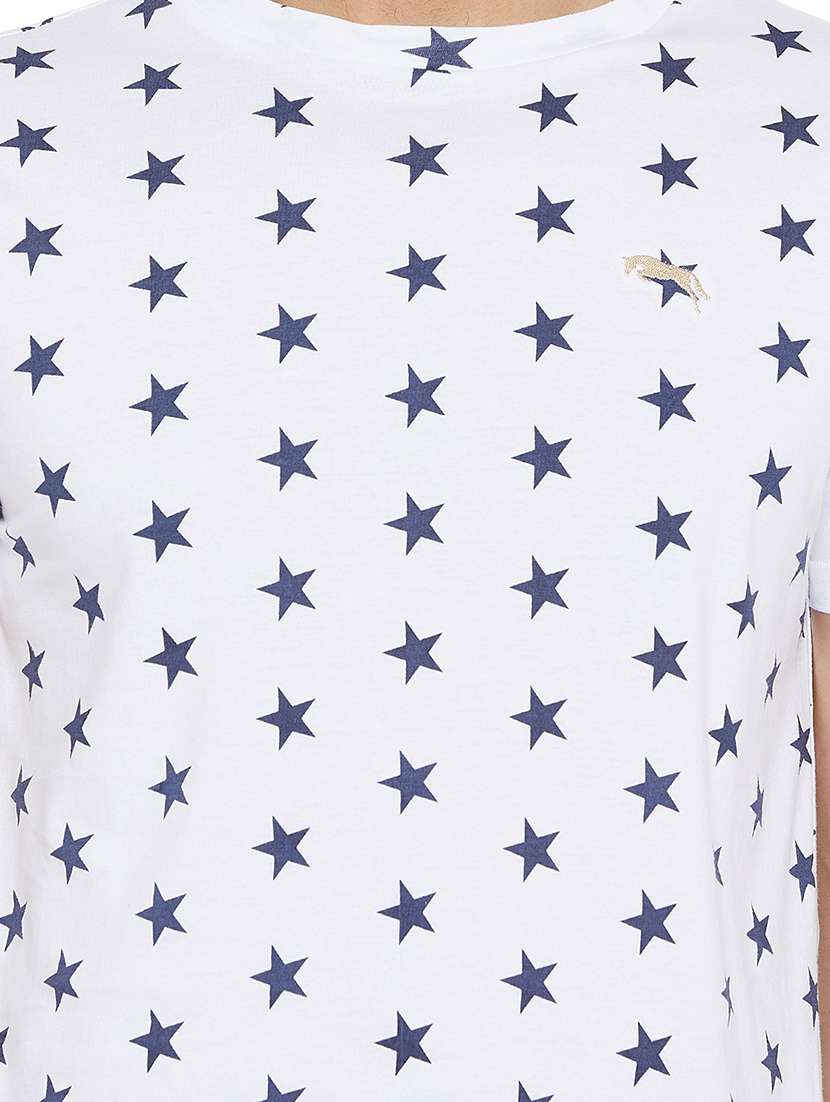 white all over print t-shirt - 16214518 - Standard Image - 4