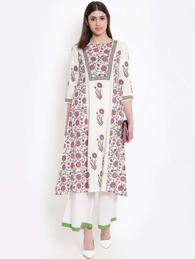 floral a-line kurta