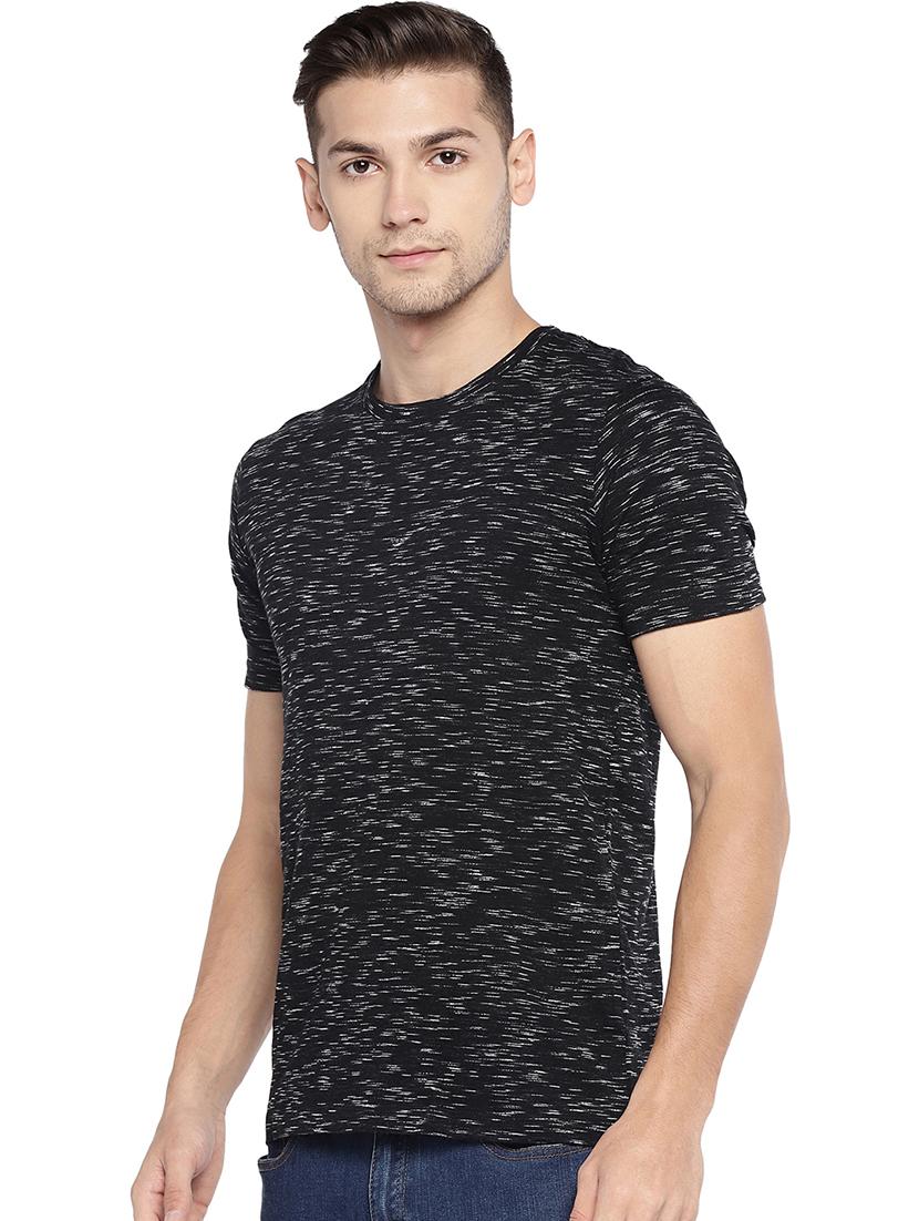 black cotton t-shirt - 16215490 - Standard Image - 1