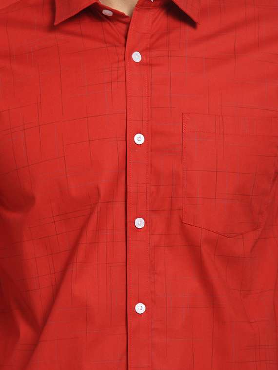 mens self design casual shirt - 16217442 -  Standard Image - 4