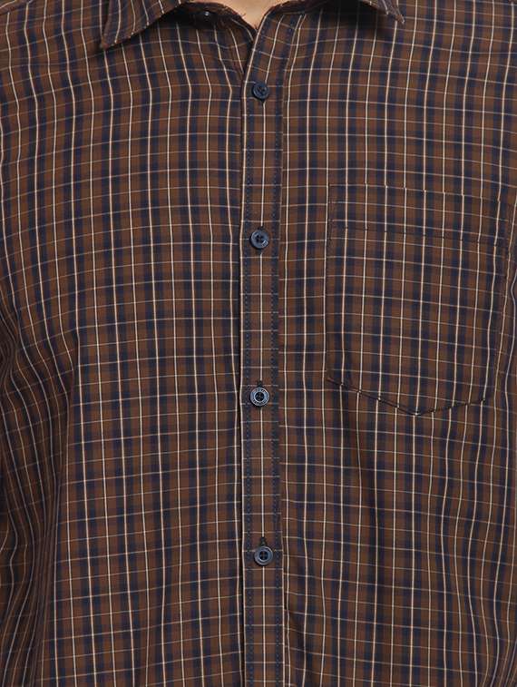 mens checks casual shirt - 16217448 - Standard Image - 4