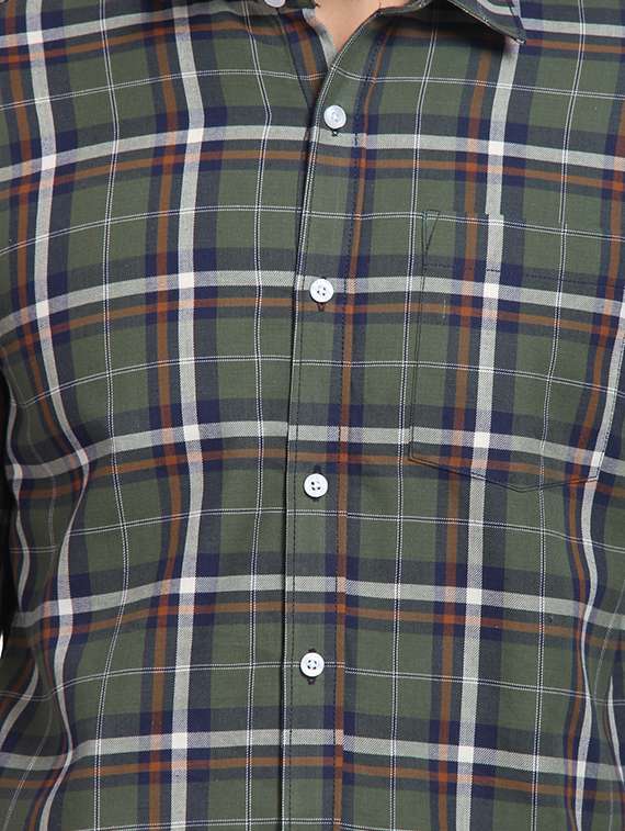 mens checks casual shirt - 16217456 - Standard Image - 4