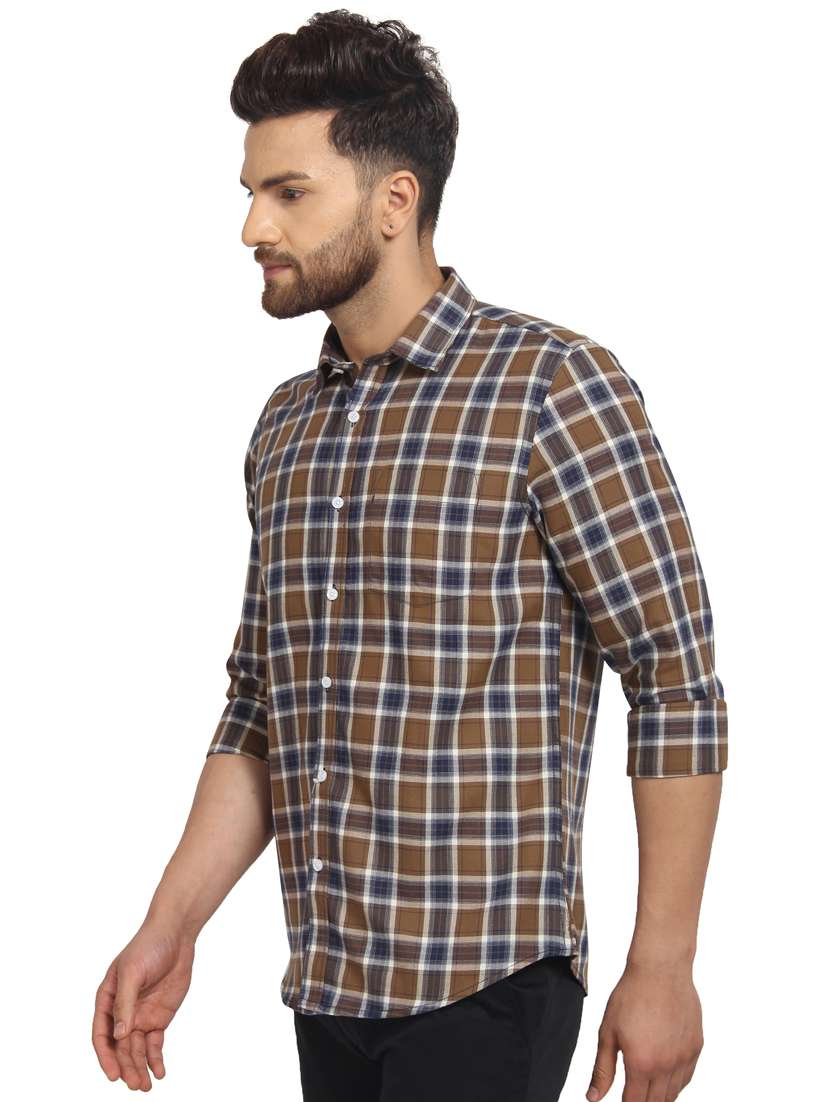 multicolor checkered casual shirt - 16217457 -  Standard Image - 1