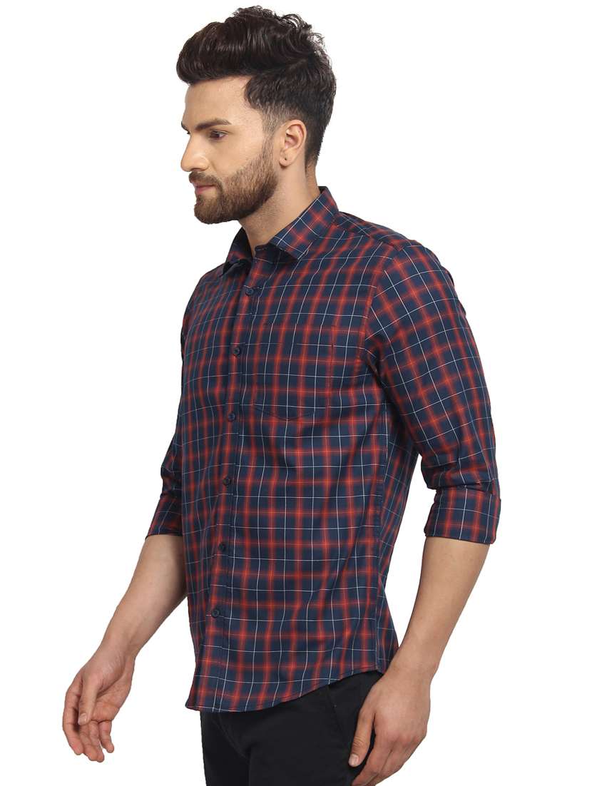 mens checks casual shirt - 16217465 - Standard Image - 1