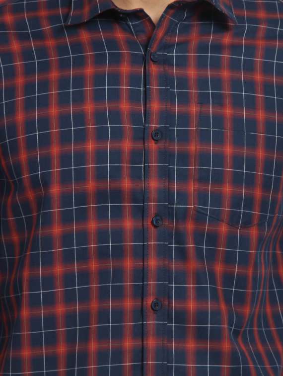mens checks casual shirt - 16217465 - Standard Image - 4