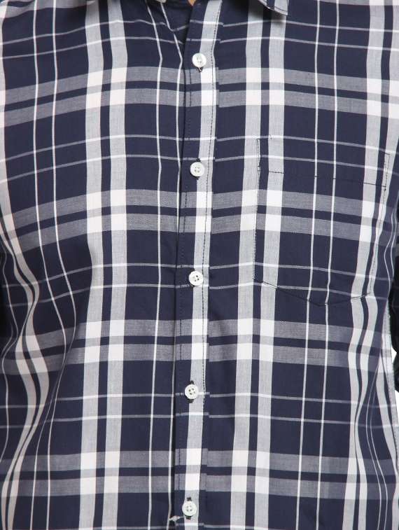 mens checks casual shirt - 16217466 - Standard Image - 4