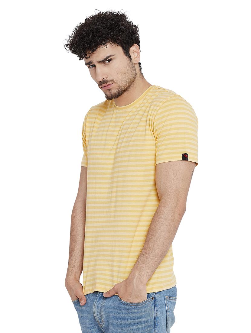 yellow striped t-shirt - 16218809 -  Standard Image - 1