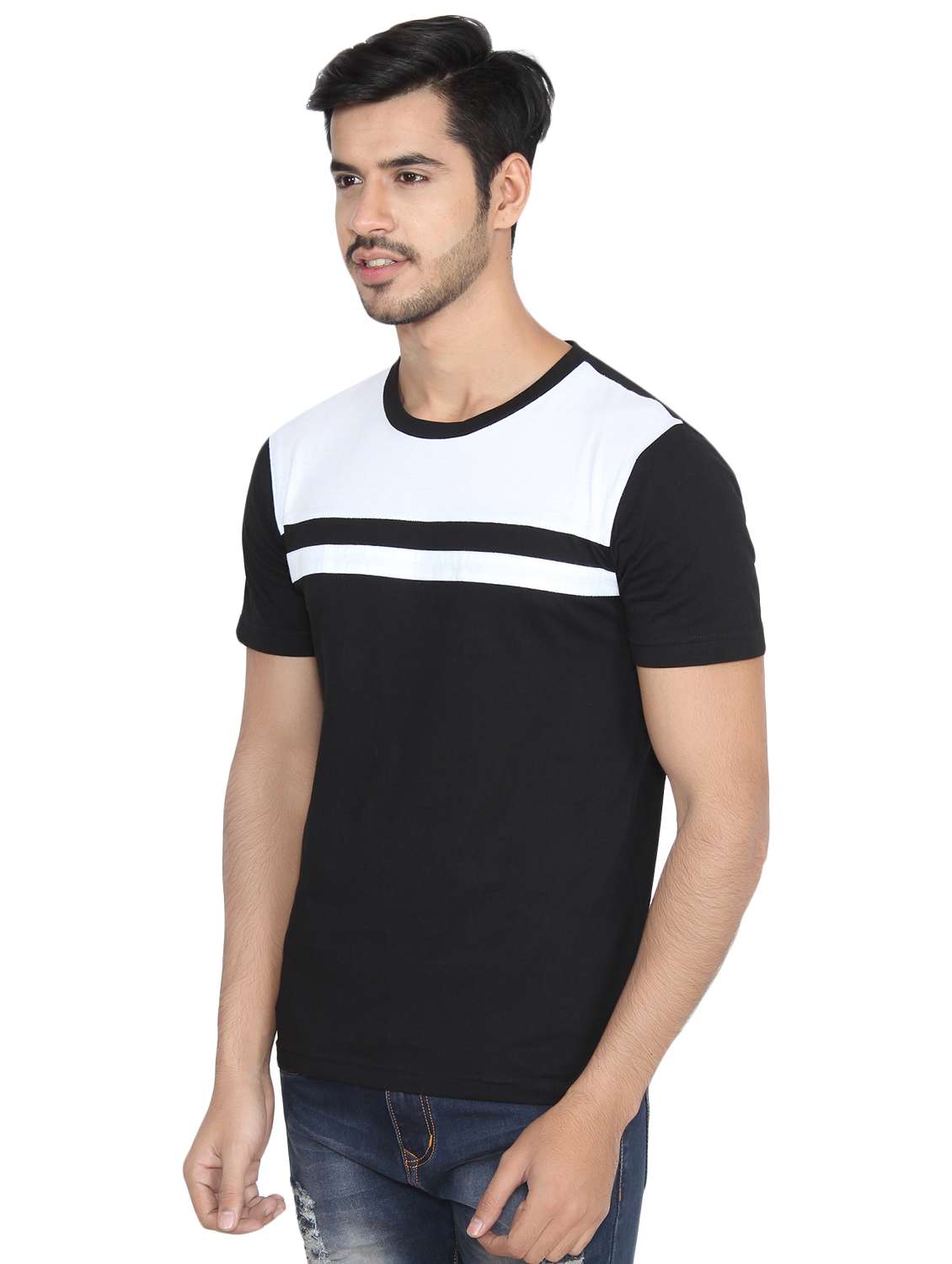 black cotton tshirt - 16219374 - Standard Image - 1
