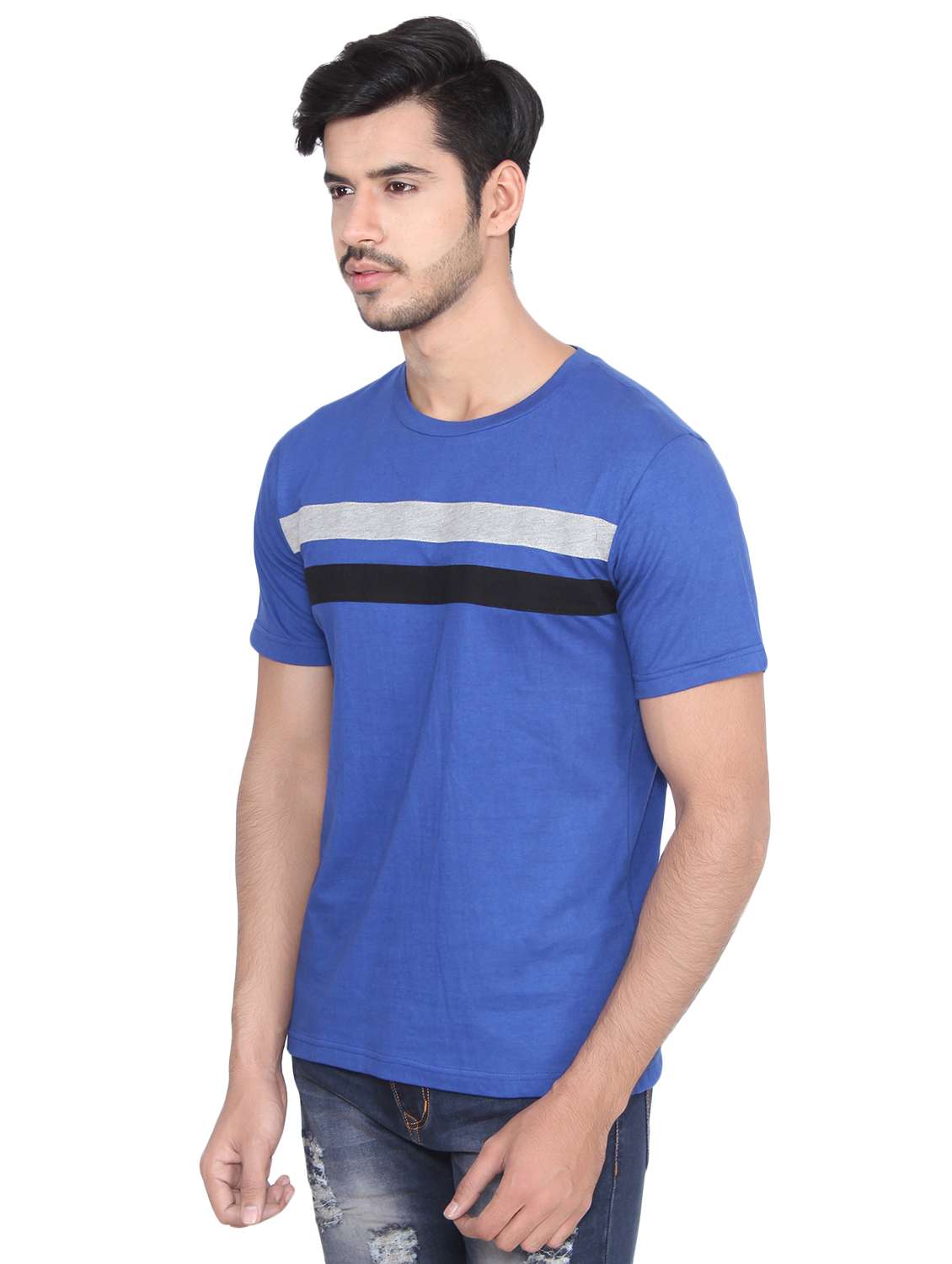 blue striped tshirt - 16219383 -  Standard Image - 1