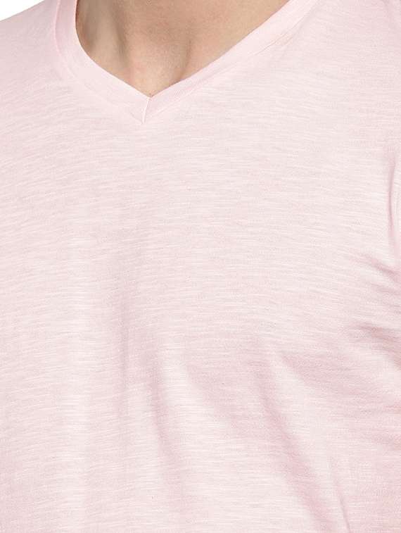 pink solid t-shirt - 16220276 - Standard Image - 4