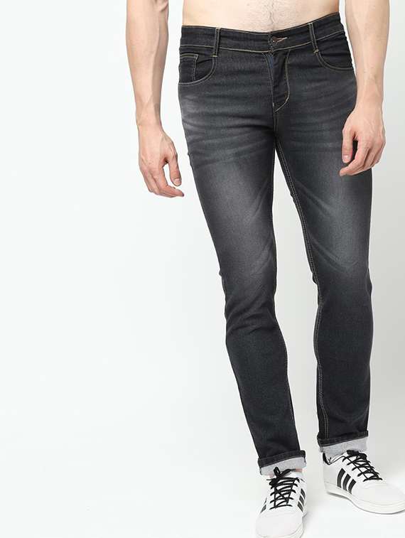 grey light washed jeans