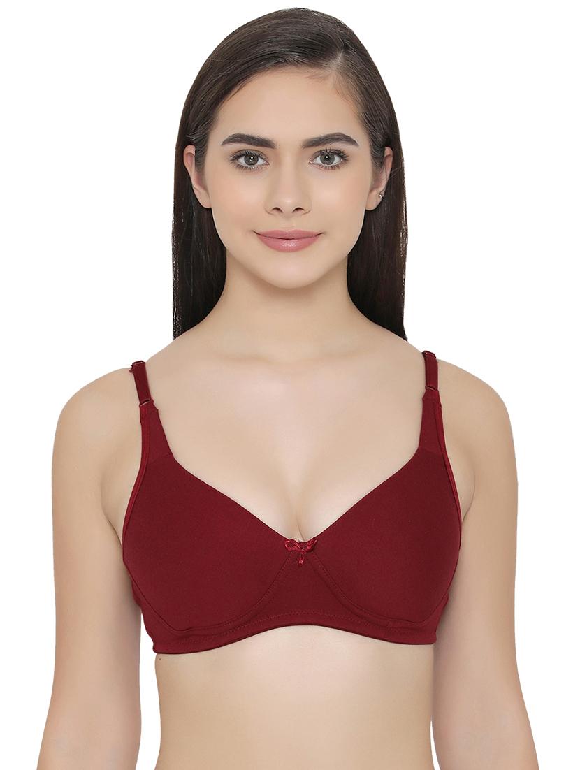 set of 2 contrast bow patch t-shirt bra - 16221910 - Standard Image - 1