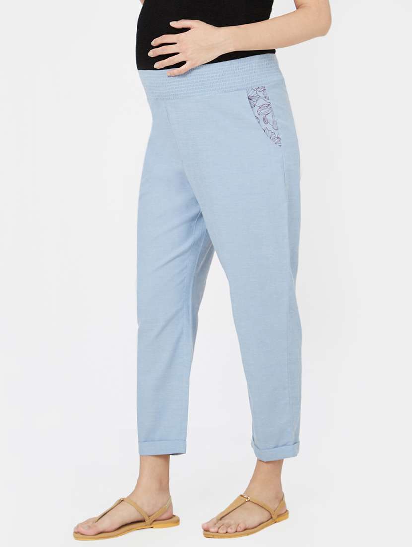 smocked waist maternity wear pajama - 16221996 - Standard Image - 1