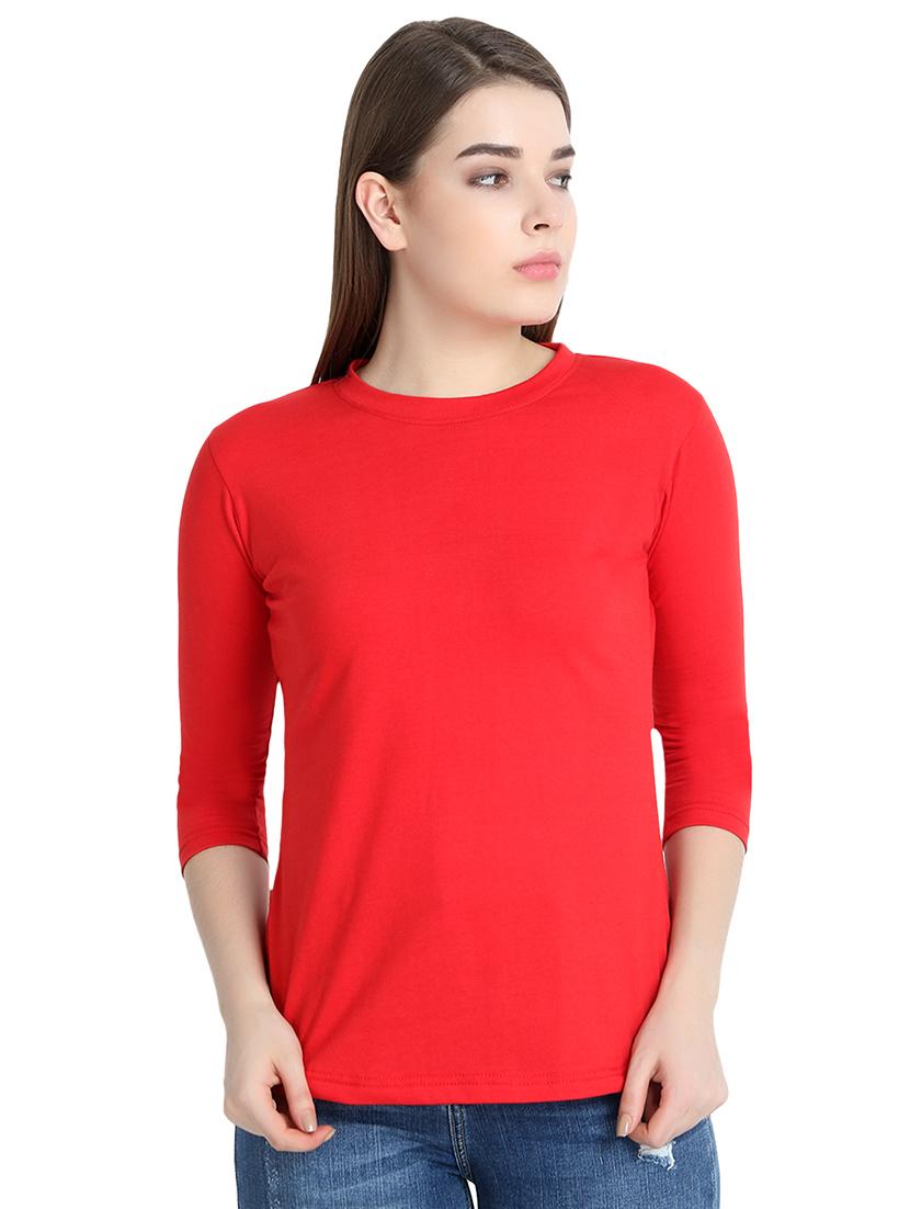 crew neck solid tee