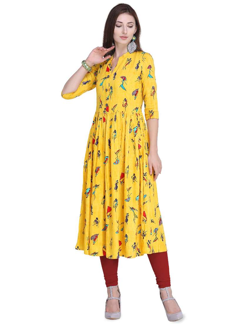 conversational flared kurta