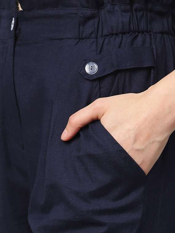 frill waist slim fit trouser - 16225928 - Standard Image - 4