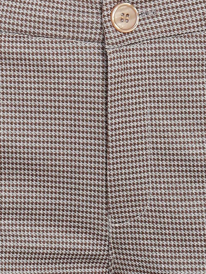houndstooth flat front trouser - 16226894 - Standard Image - 4