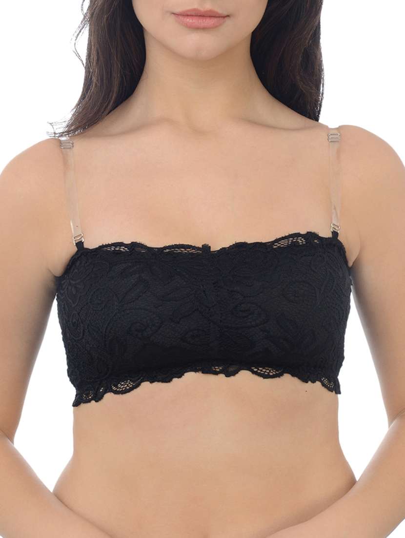 detachable strapped laced bra - 16227481 -  Zoom Image - 0