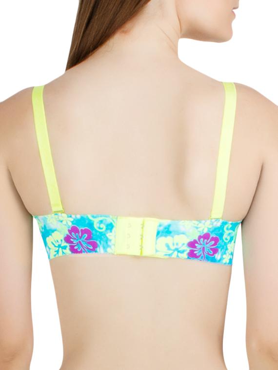 lightly padded floral t-shirt bra - 16227639 - Standard Image - 1
