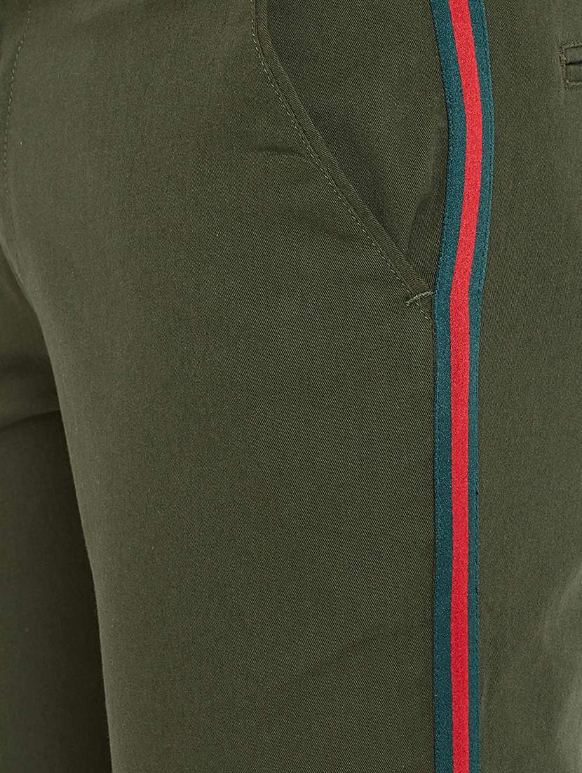 green cotton blend jogger - 16229713 - Standard Image - 4