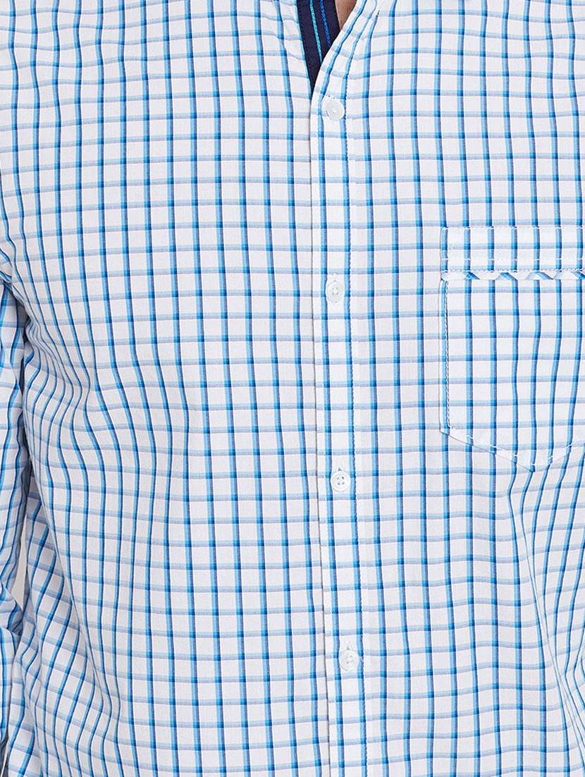 blue checkered casual shirt - 16229739 -  Standard Image - 4
