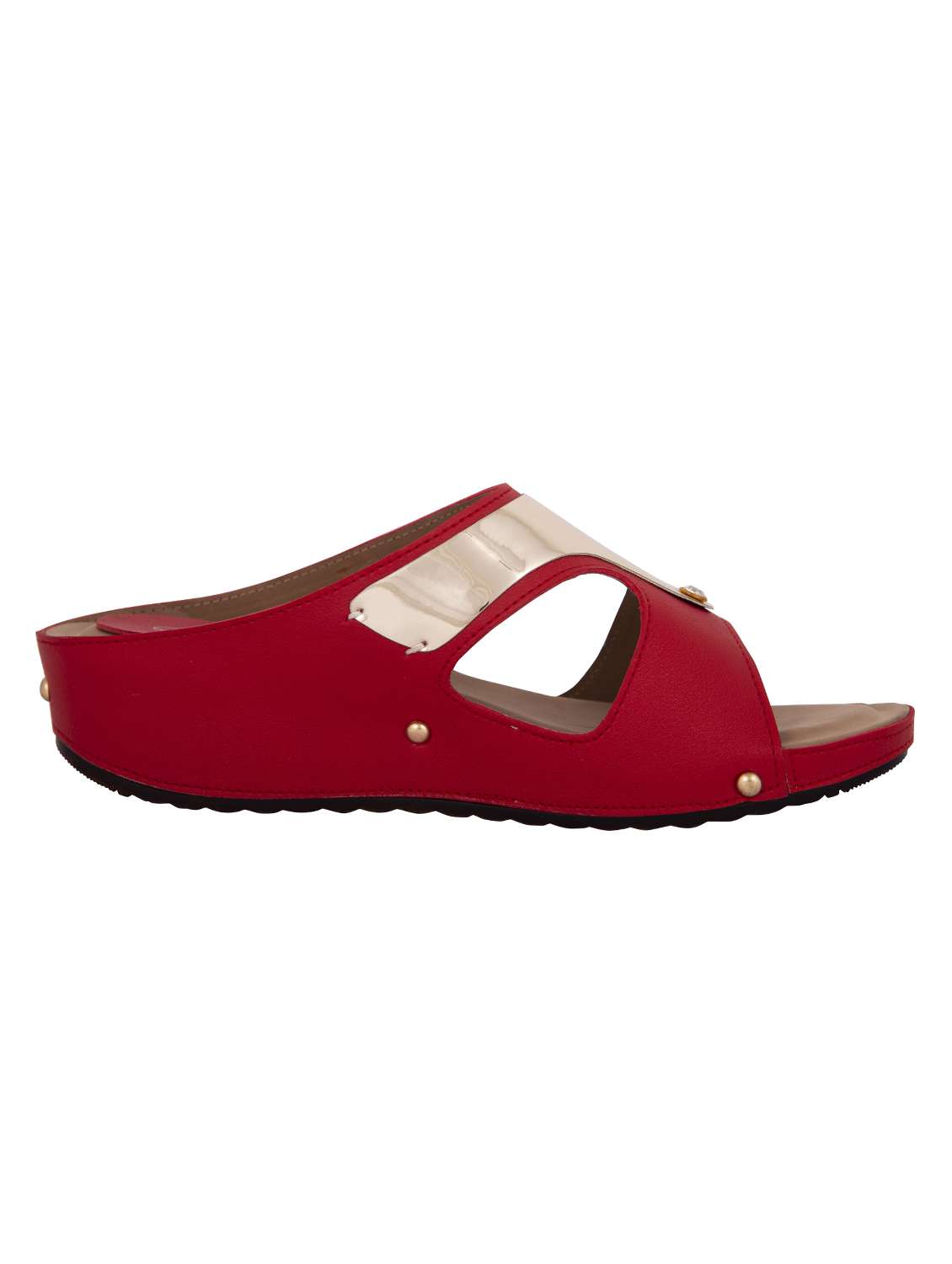 red slip on wedges - 16232562 -  Standard Image - 1