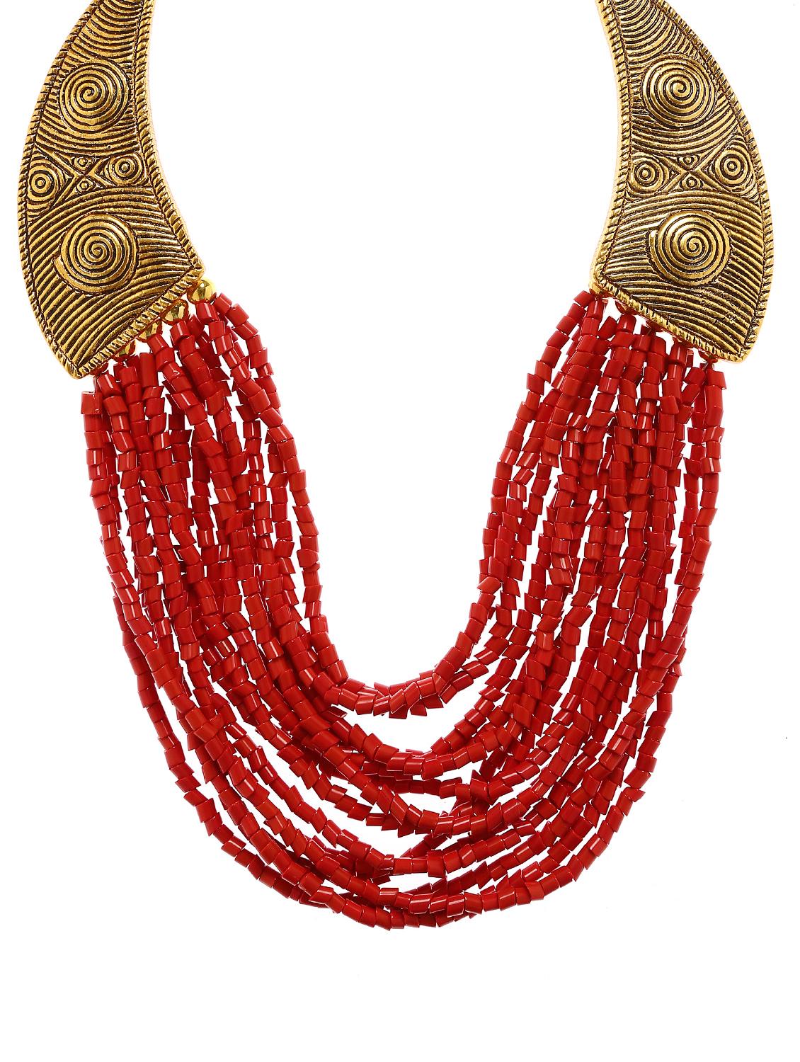 women ethnic daily wear designer necklace - 16234662 - Zoom Image - 0