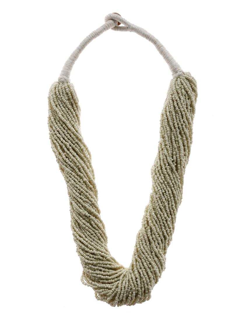  women ethnic daily wear designer beaded necklace - 16234689 -  Zoom Image - 0
