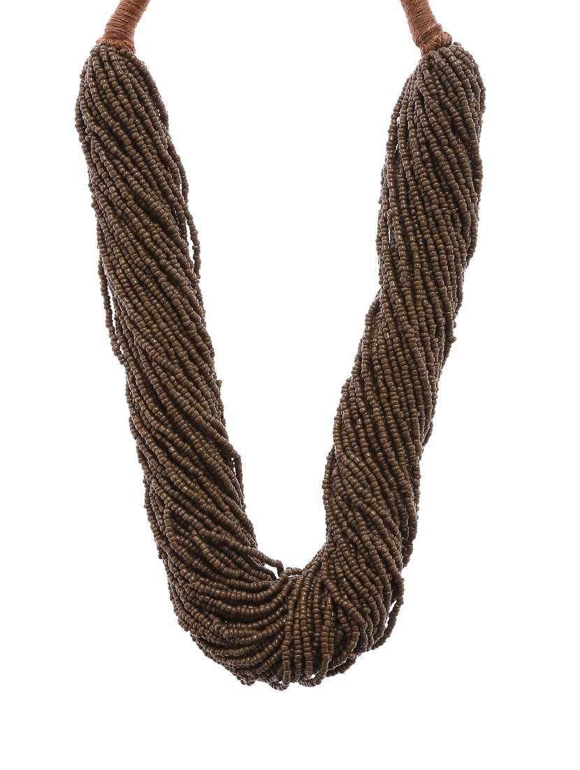 women ethnic daily wear designer beaded necklace - 16234691 - Standard Image - 1